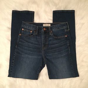 Madewell "cruiser straight" high waisted jeans